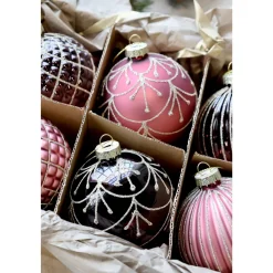 Online Chic Antique Weihnachtskugeln in einer Schachtel 6er-Set