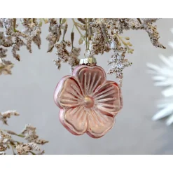 Online Chic Antique Weihnachtskugel Rosa Blume