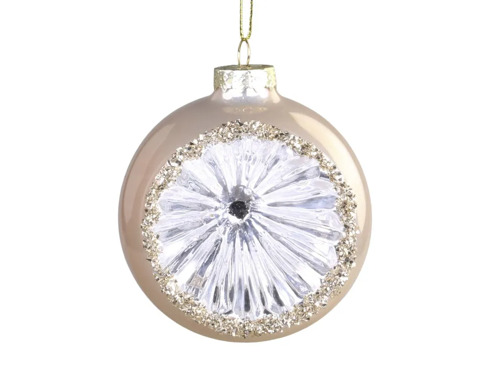 Sale Chic Antique Weihnachtskugel mit Kristalloptik
