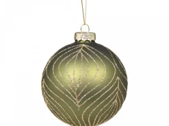 New Chic Antique Weihnachtskugel Blatt mit Goldmuster