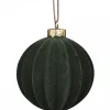 New Chic Antique Weihnachtskugel Velours in Fächerstruktur