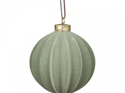 New Chic Antique Weihnachtskugel Velours in Fächerstruktur