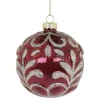 Sale Chic Antique Weihnachtskugel mit Glitzer, rot