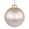 Online Chic Antique Weihnachtskugel mit Glitzer Streifenmuster