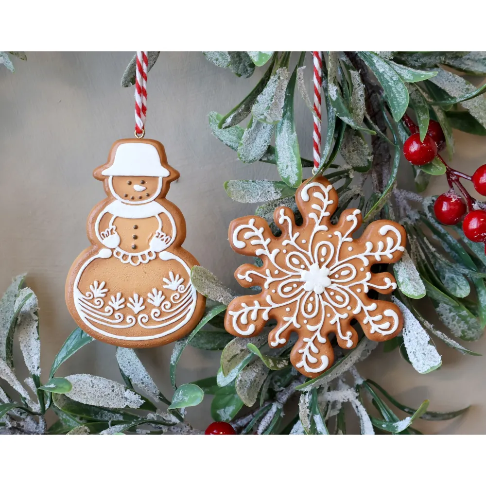 Sale Chic Antique Weihnachtsplätzchen Aufhänger 2er-Set