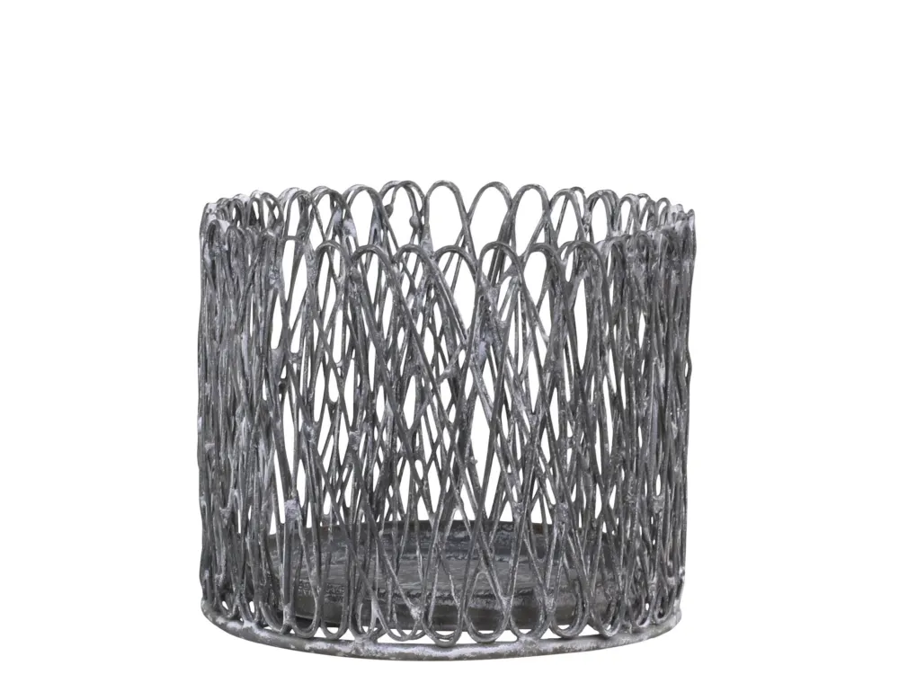 Outlet Chic Antique Windlicht Fil de Fer aus Eisen