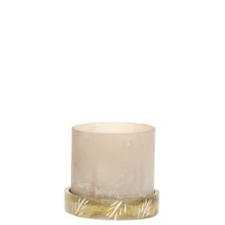 Hot Chic Antique Windlicht mit graviertem Sockel
