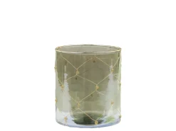 Chic Antique Windlicht mit Eisen Dekor
