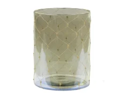 Chic Antique Windlicht mit Eisen Dekor