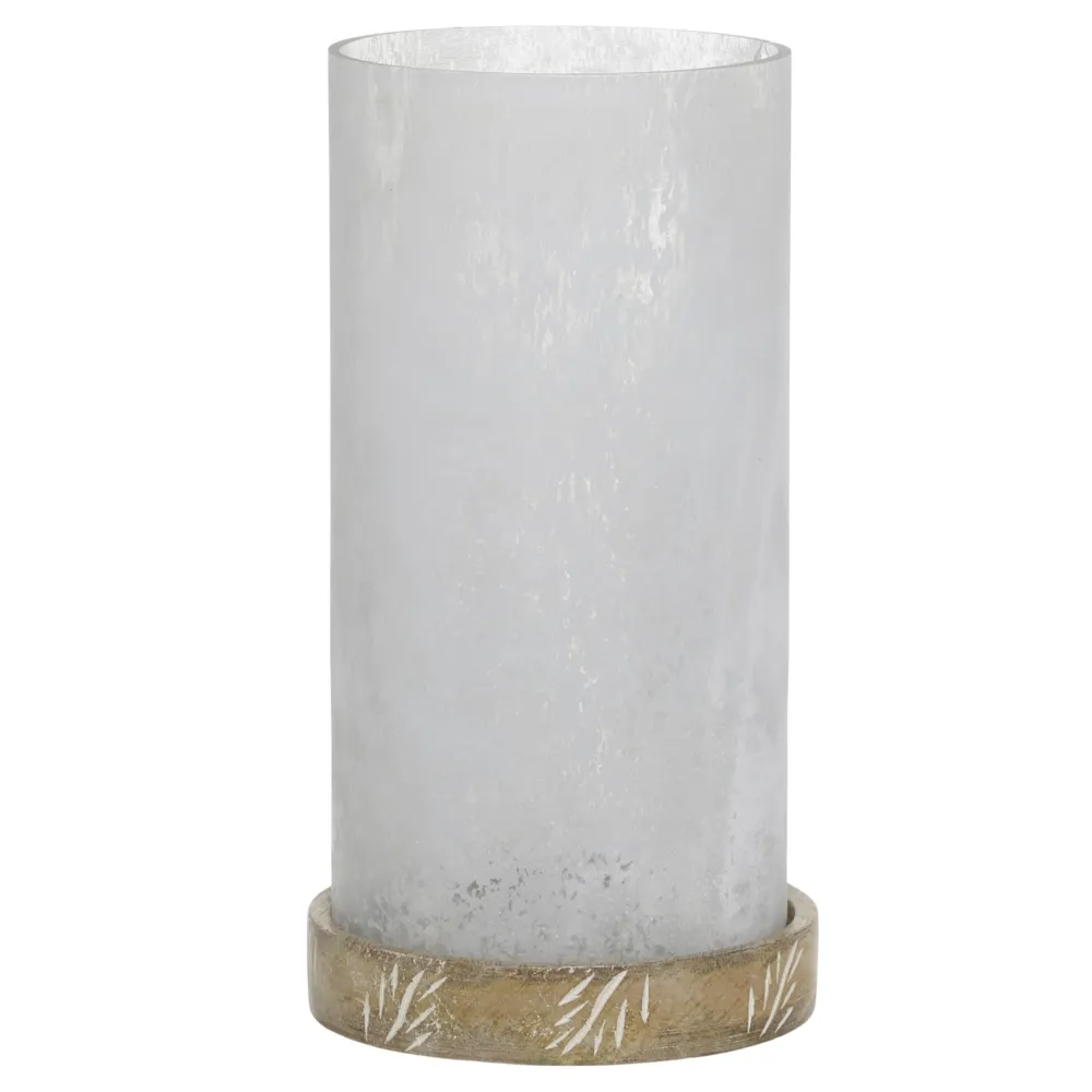Discount Chic Antique Windlicht mit Mangoholz