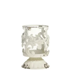 Hot Chic Antique Windlicht mit Pflanzen Dekor