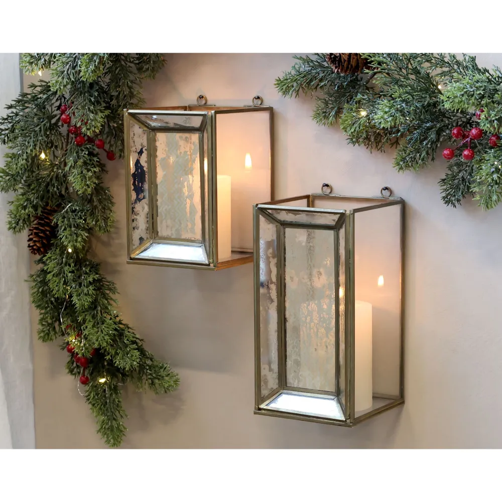 Discount Chic Antique Windlicht zum Aufhängen aus Eisen