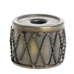 Sale Chic Antique Winterlicher Kerzenständer aus Eisen