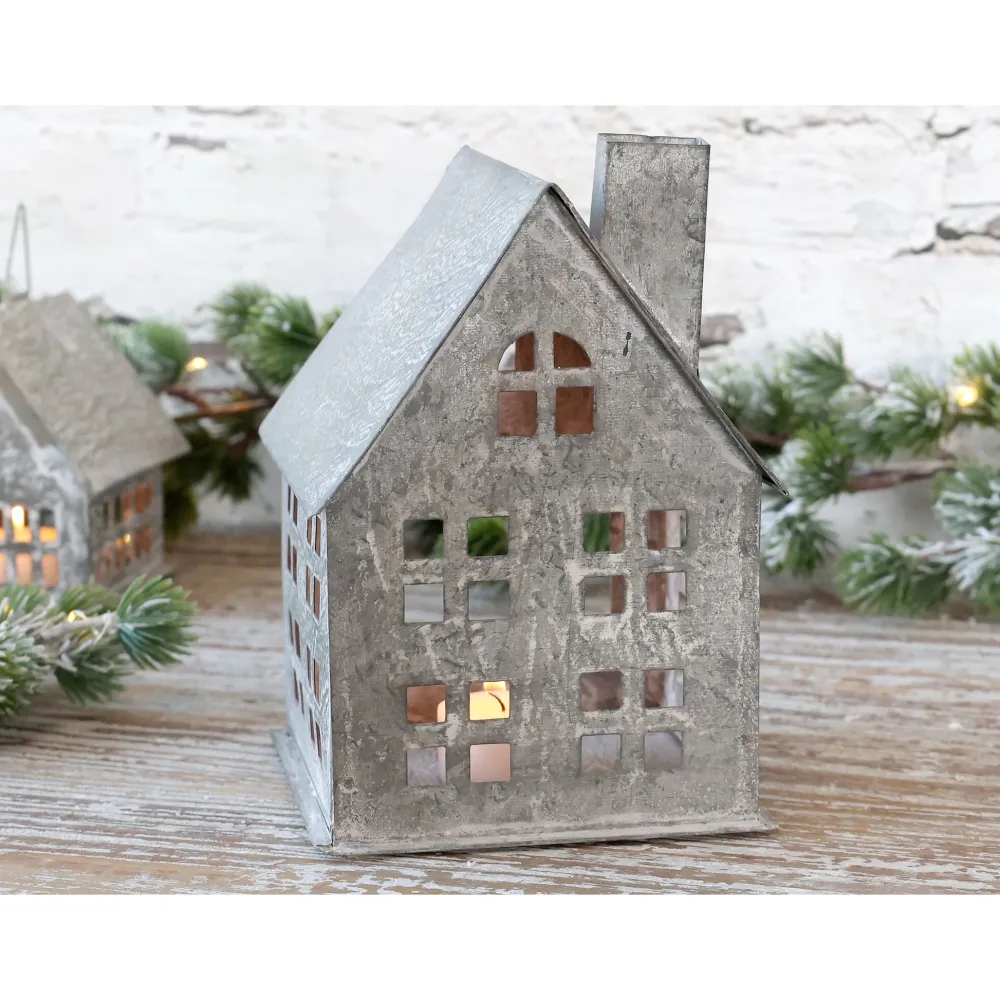 New Chic Antique Winterliches Lichthaus aus Eisen