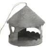 Outlet Chic Antique Winterliches Lichthaus zum Aufhängen Rund