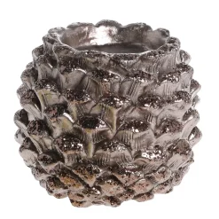 Hot Chic Antique Zapfen Teelichthalter mit Glitzer