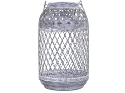 Hot Chic Antique Zink Laterne mit Muster