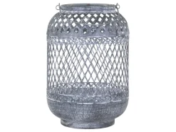Hot Chic Antique Zink Laterne mit Muster