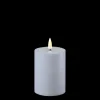 Outlet Deluxe Homeart LED Real Flame Outdoor Stumpenkerze staubig blau