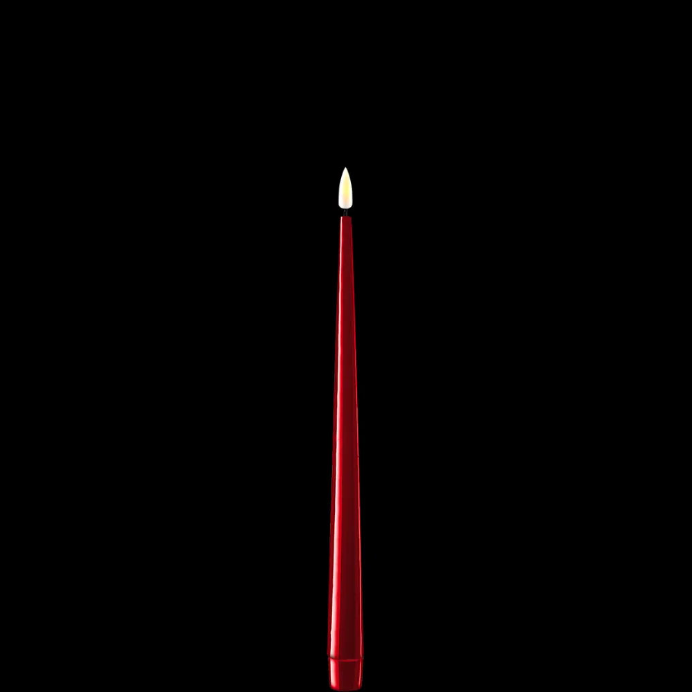 Online Deluxe Homeart LED Stabkerze mit Lack Real Flame 2er Set