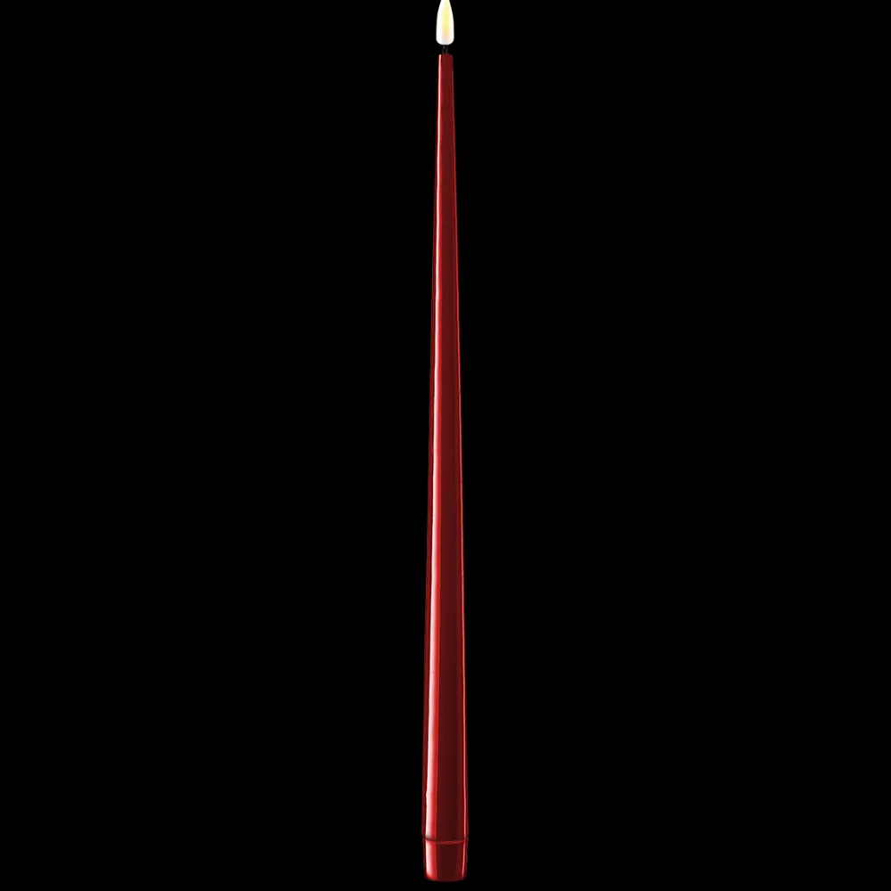Online Deluxe Homeart LED Stabkerze mit Lack Real Flame 2er Set