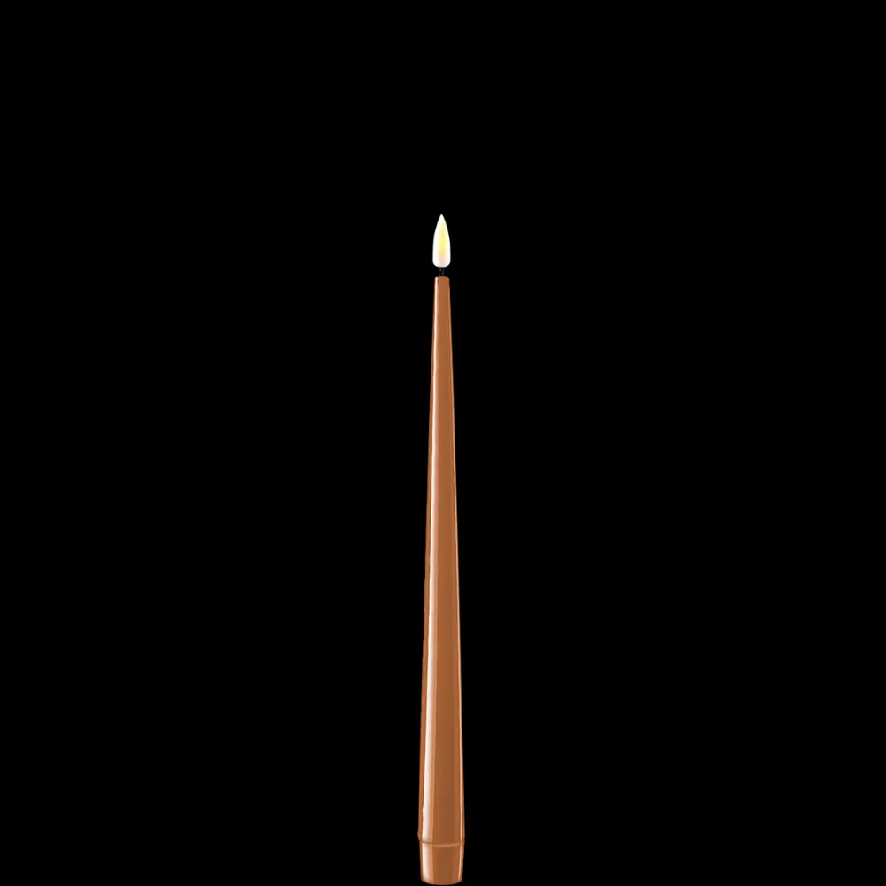 Online Deluxe Homeart LED Stabkerze mit Lack Real Flame 2er Set