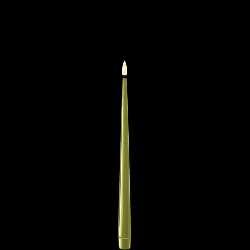 Online Deluxe Homeart LED Stabkerze mit Lack Real Flame 2er Set