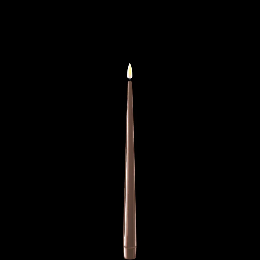 Online Deluxe Homeart LED Stabkerze mit Lack Real Flame 2er Set