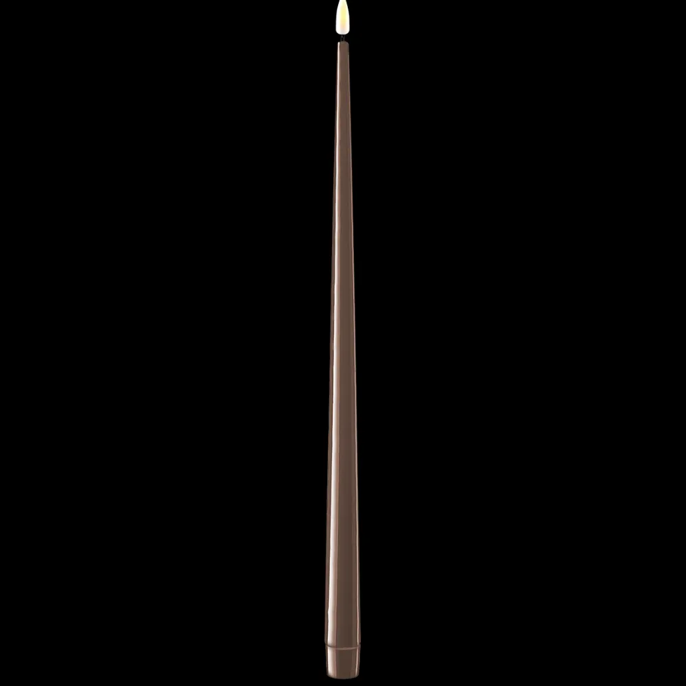 Online Deluxe Homeart LED Stabkerze mit Lack Real Flame 2er Set