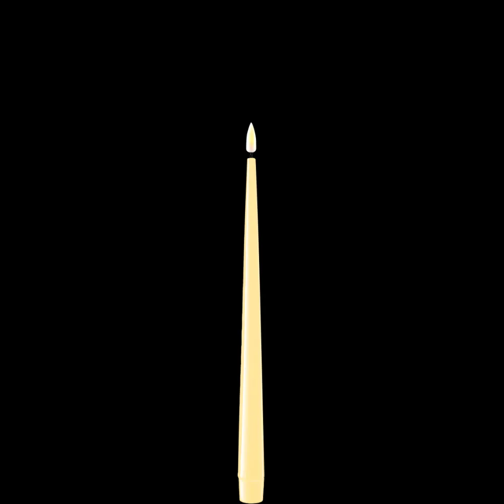 Online Deluxe Homeart LED Stabkerze mit Lack Real Flame 2er Set