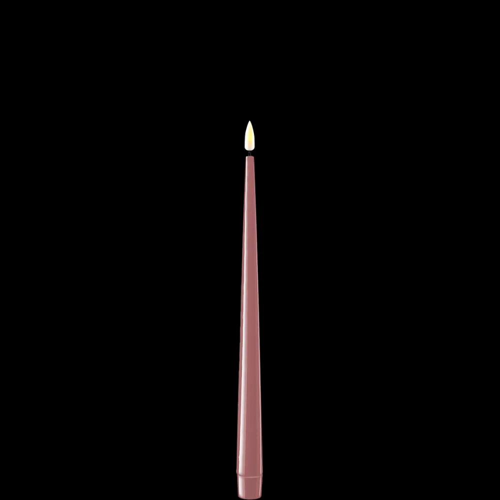Online Deluxe Homeart LED Stabkerze mit Lack Real Flame 2er Set