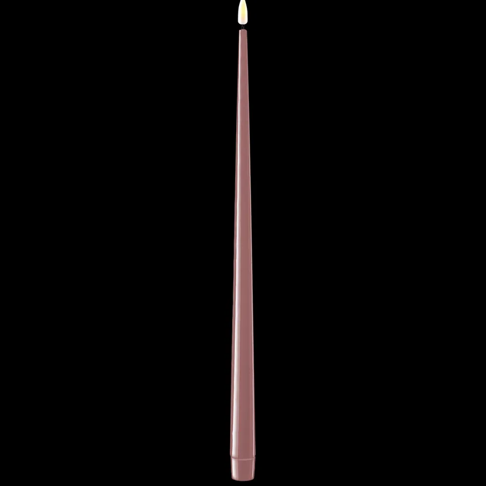 Online Deluxe Homeart LED Stabkerze mit Lack Real Flame 2er Set