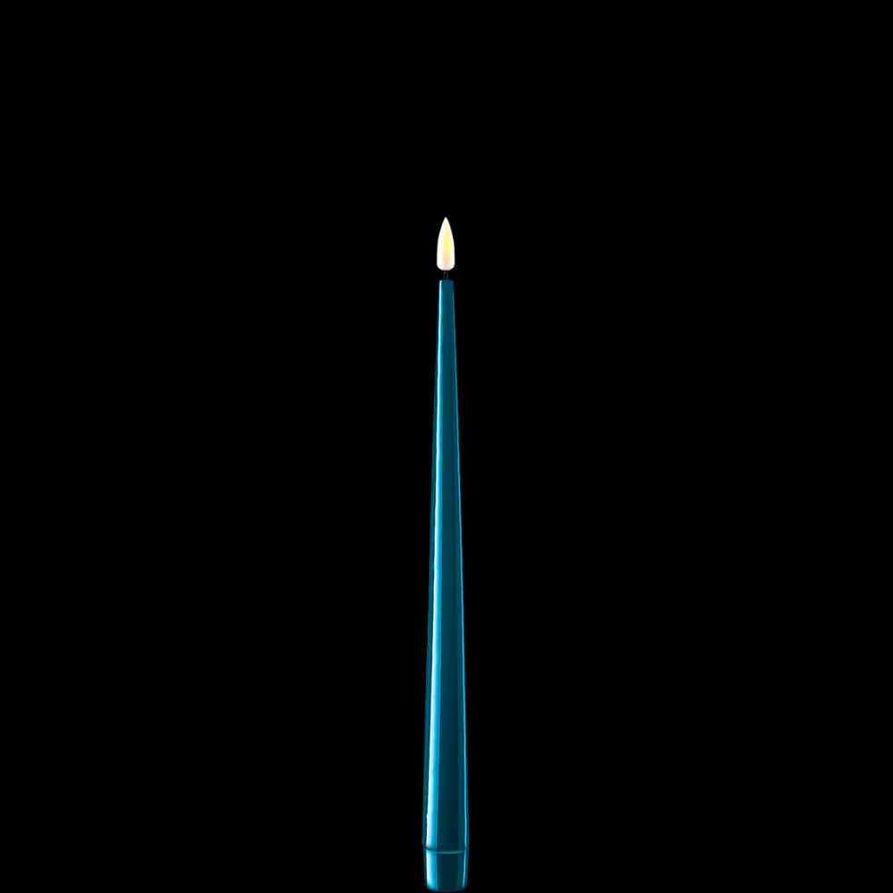 Online Deluxe Homeart LED Stabkerze mit Lack Real Flame 2er Set