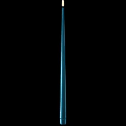 Online Deluxe Homeart LED Stabkerze mit Lack Real Flame 2er Set
