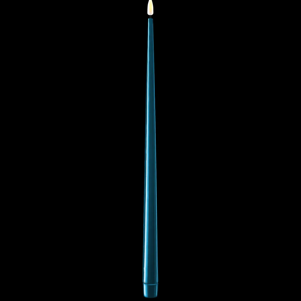 Online Deluxe Homeart LED Stabkerze mit Lack Real Flame 2er Set