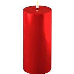 Online Deluxe Homeart LED Stumpenkerze Real Flame rot