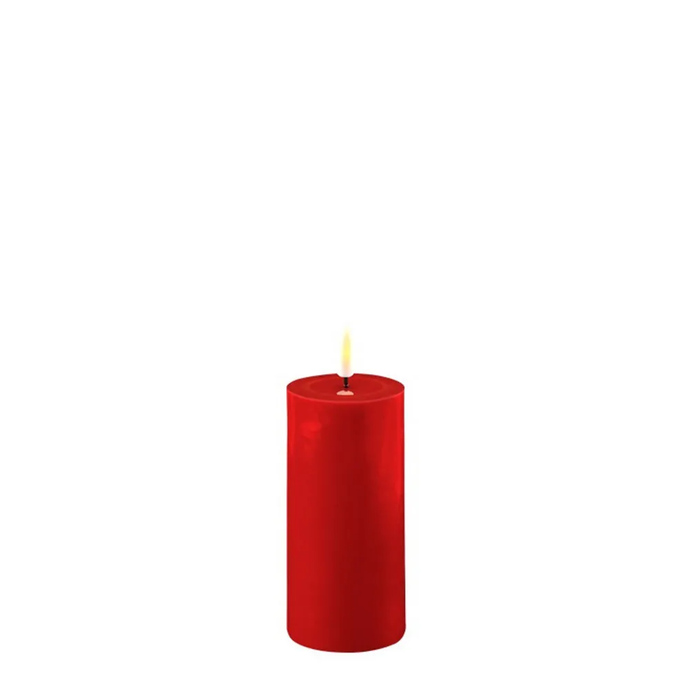 Online Deluxe Homeart LED Stumpenkerze Real Flame rot