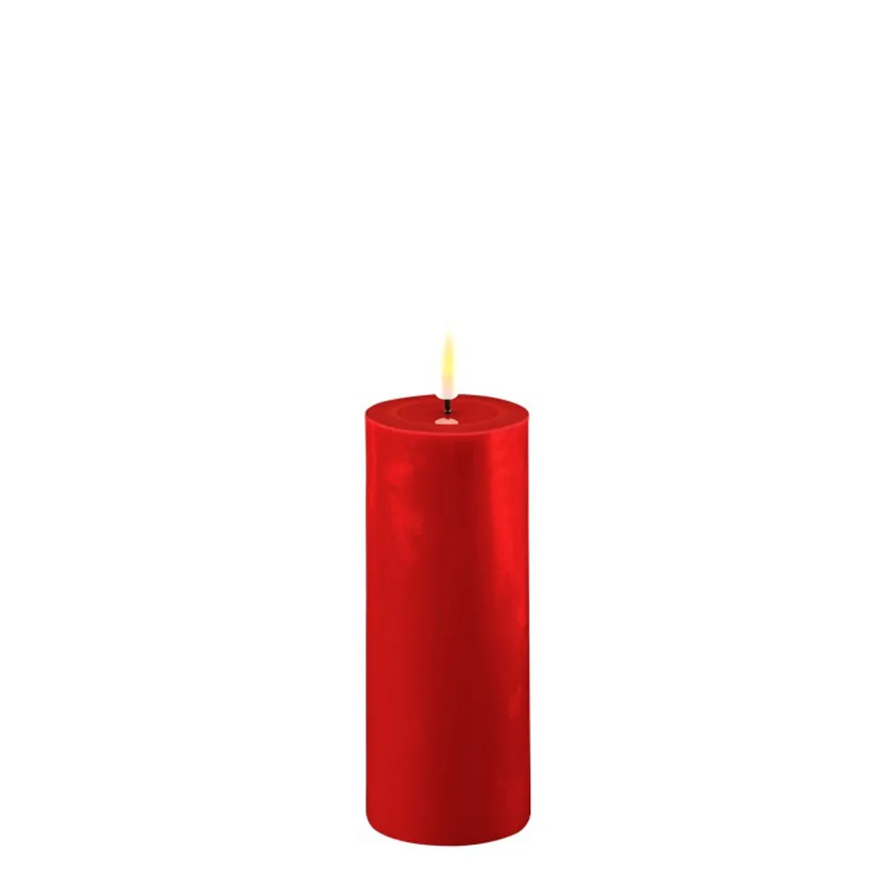 Online Deluxe Homeart LED Stumpenkerze Real Flame rot