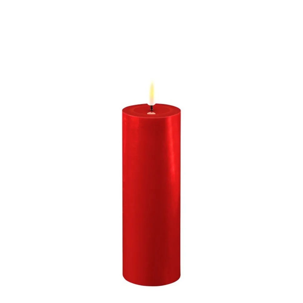Online Deluxe Homeart LED Stumpenkerze Real Flame rot