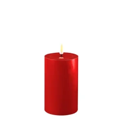 Online Deluxe Homeart LED Stumpenkerze Real Flame rot