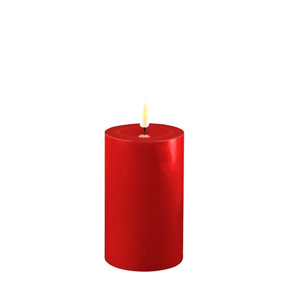 Online Deluxe Homeart LED Stumpenkerze Real Flame rot