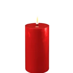 Online Deluxe Homeart LED Stumpenkerze Real Flame rot
