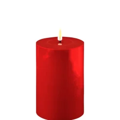 Online Deluxe Homeart LED Stumpenkerze Real Flame rot