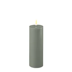 Discount Deluxe Homeart LED Stumpenkerze Real Flame salbei green