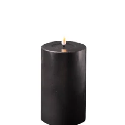 Sale Deluxe Homeart LED Stumpenkerze Real Flame schwarz