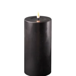 Sale Deluxe Homeart LED Stumpenkerze Real Flame schwarz