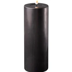 Sale Deluxe Homeart LED Stumpenkerze Real Flame schwarz