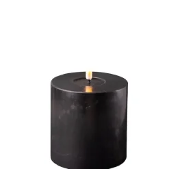 Sale Deluxe Homeart LED Stumpenkerze Real Flame schwarz