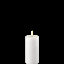 Outlet Deluxe Homeart LED Stumpenkerze Real Flame weiß