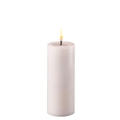 Outlet Deluxe Homeart LED Stumpenkerze Real Flame weiß